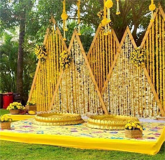 Our recent haldi setup - RK Events blog