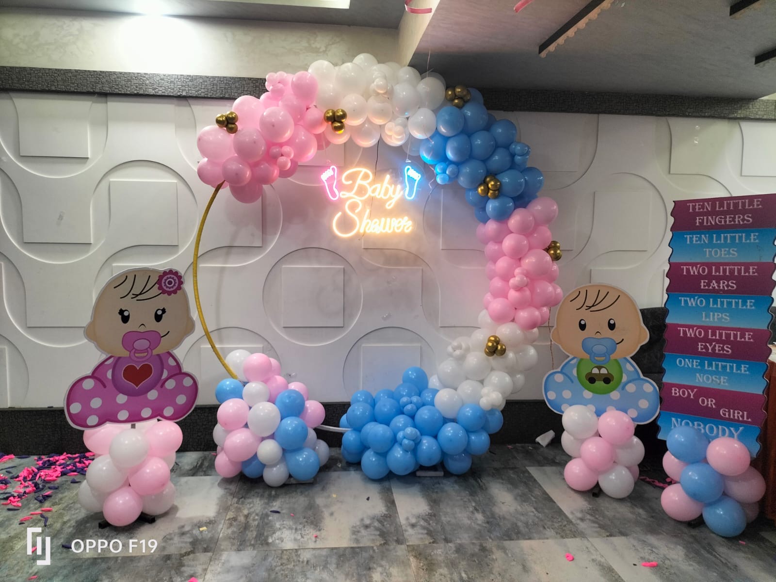 Baby shower Round frame
