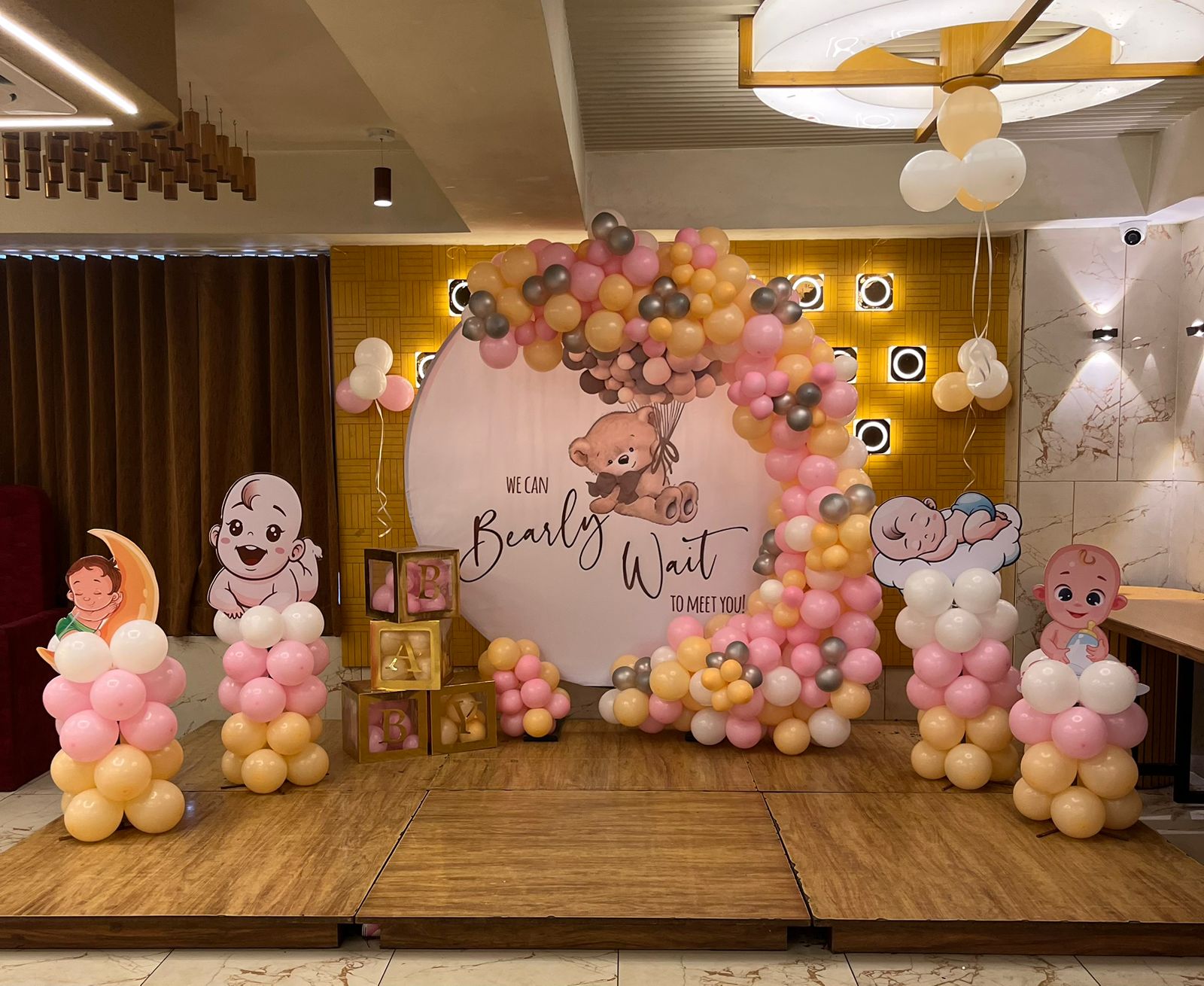 Bearly Wait Teddy Baby Shower Arch
