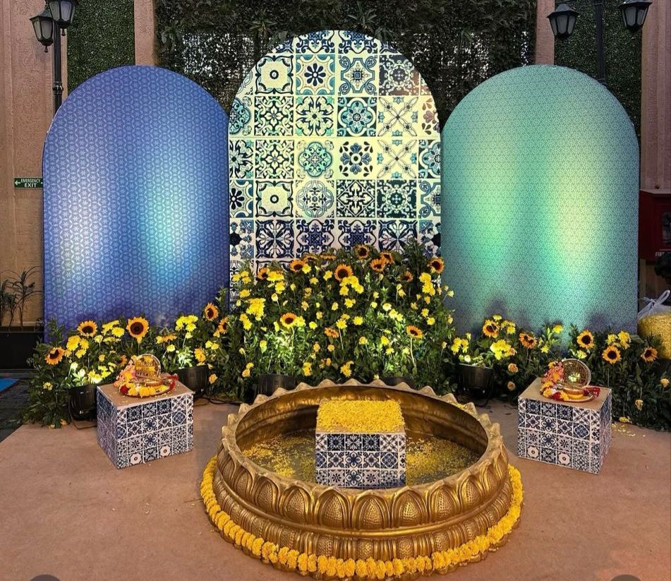 Moroccan Tile Sunflower Haldi