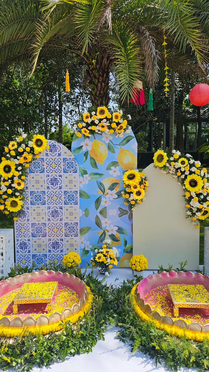 Sunflower Tile Garden Haldi