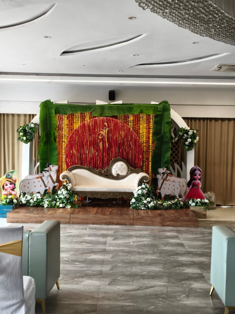 Marigold Traditional Seemant Stage