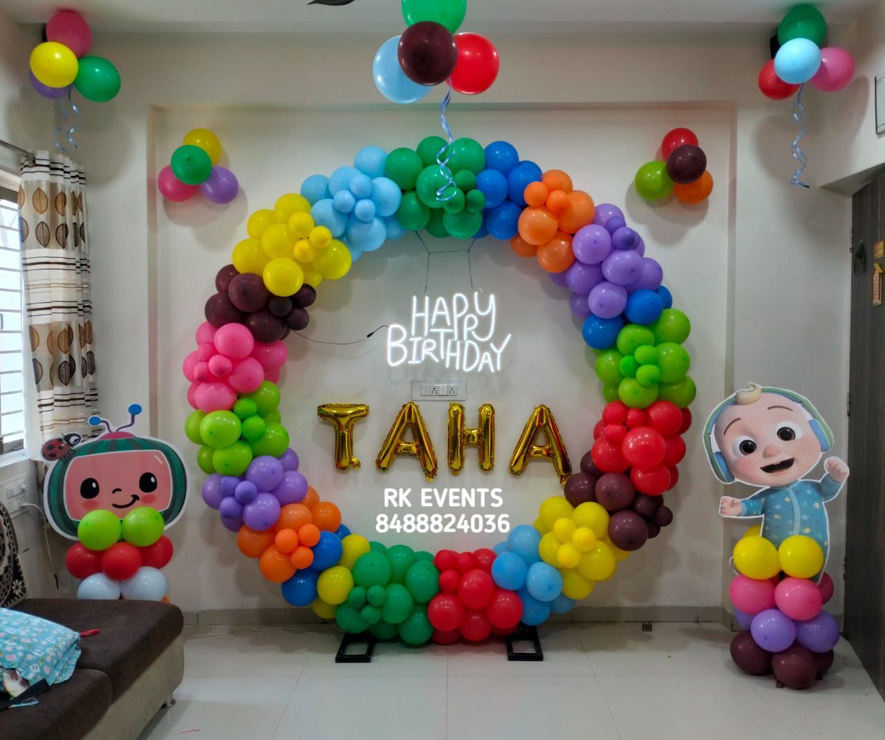 Rainbow Cocomelon Birthday Ring