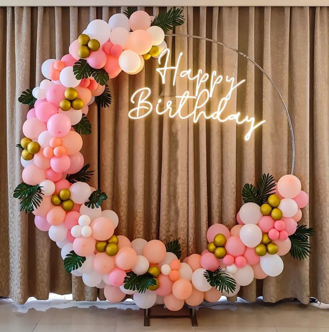 Blush Pink Birthday Hoop