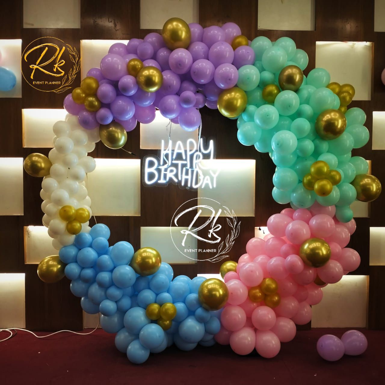 Multicolour Chrome Birthday Ring