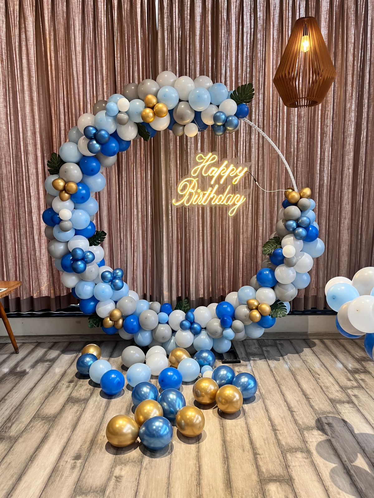 Blue & Gold Birthday Ring