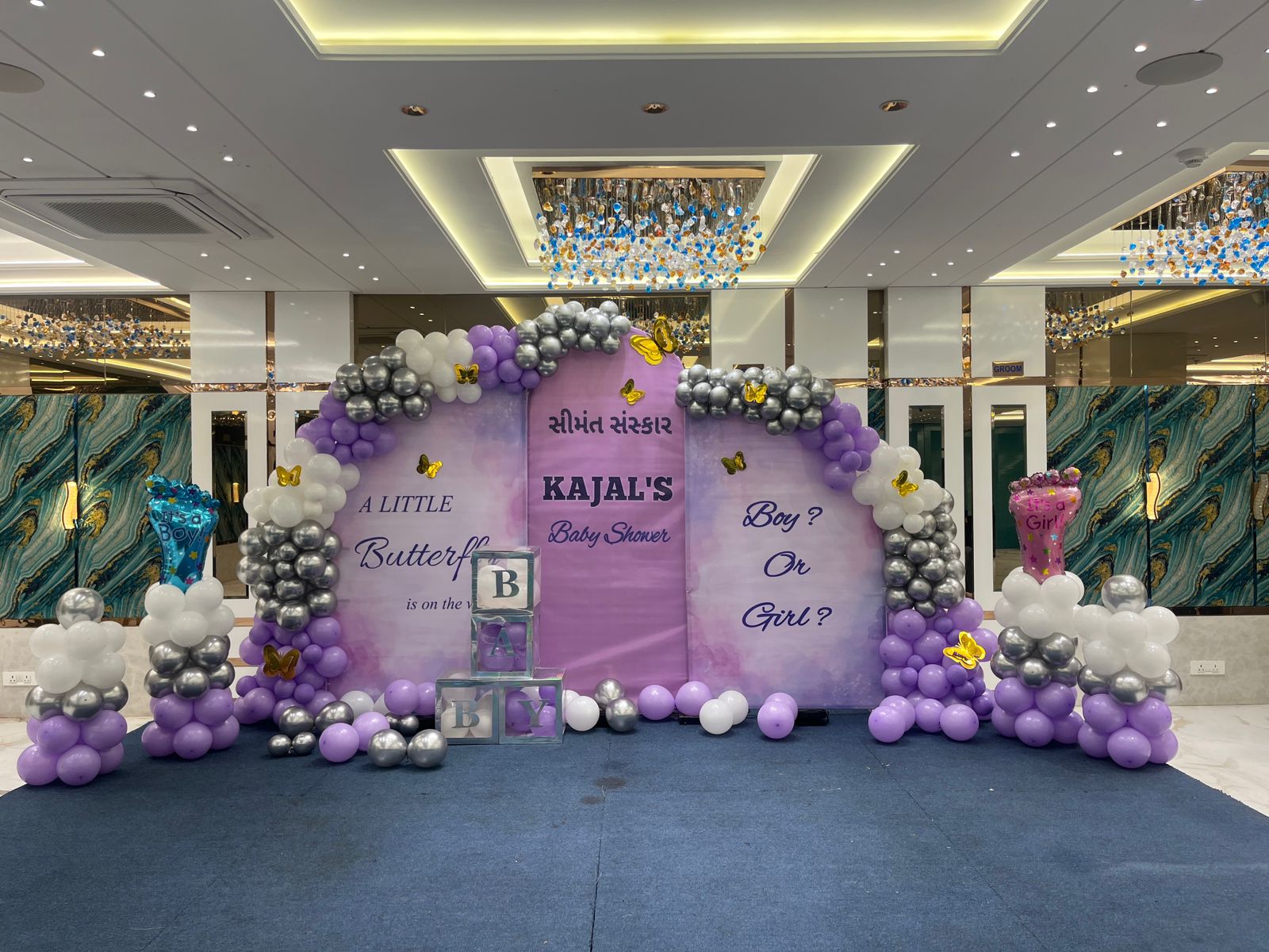 Little Butterfly Lilac Baby Shower Arch