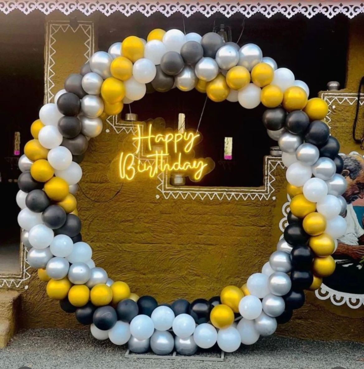 Sunshine Yellow & Grey Birthday Ring