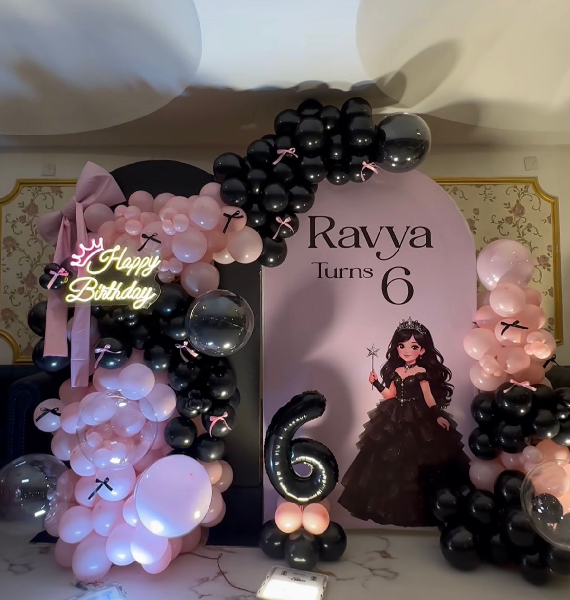 Princess Pink & Black Birthday