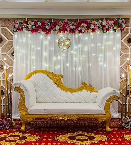 Fairy Light Rose Drape Stage